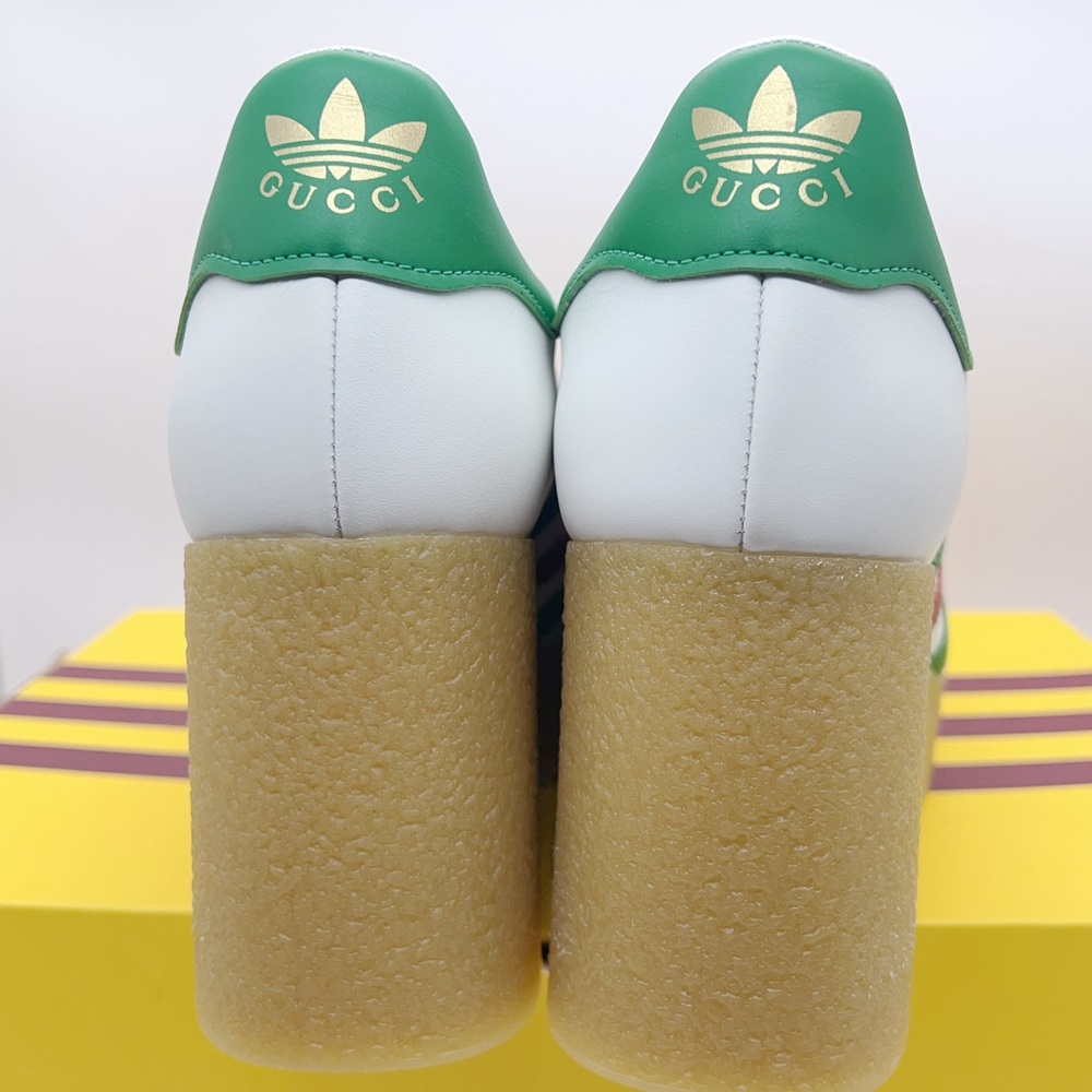 ❌SOLD❌NEW Gucci x Adidas Gazelle Leather Wedge Sneakers Size 39(9), 40(10) - Picture 4 of 12